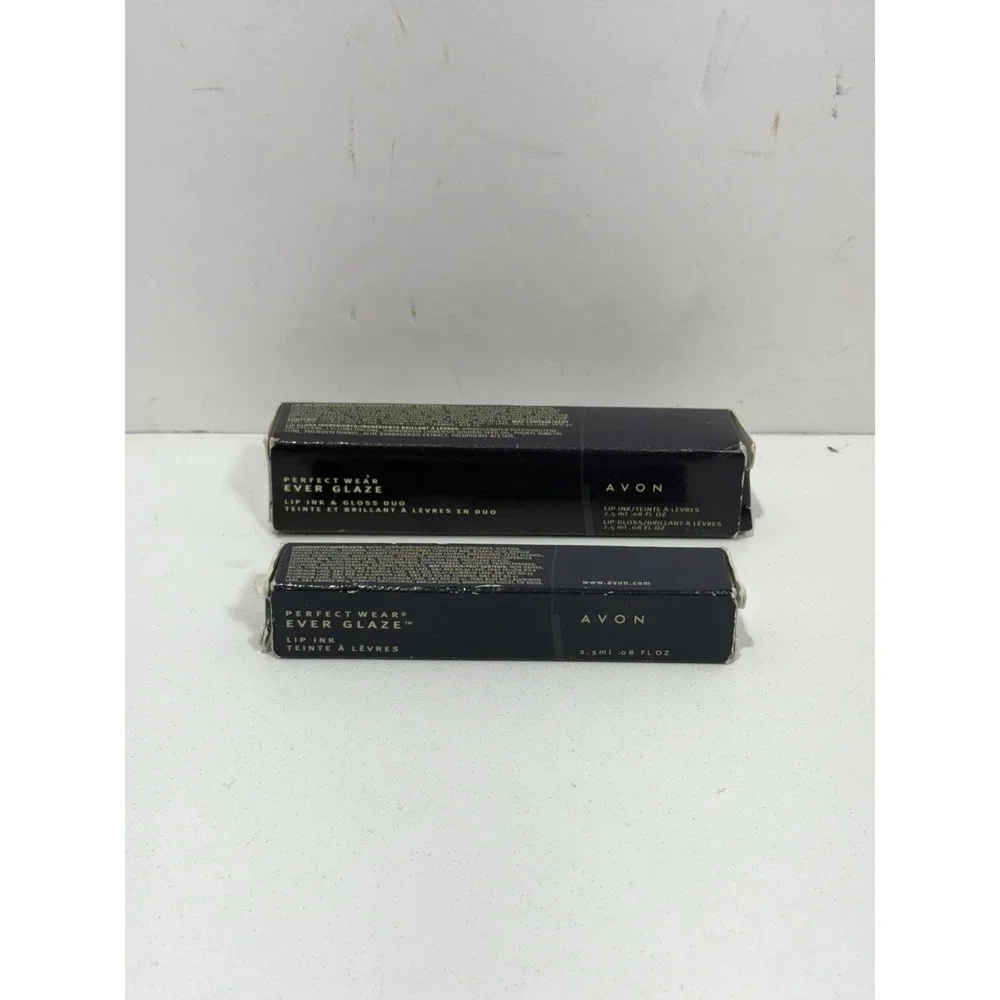2‎ Avon Vintage Y2K Perfect Wear Ever Glaze Lipgloss Romantic + Twig & Brindille